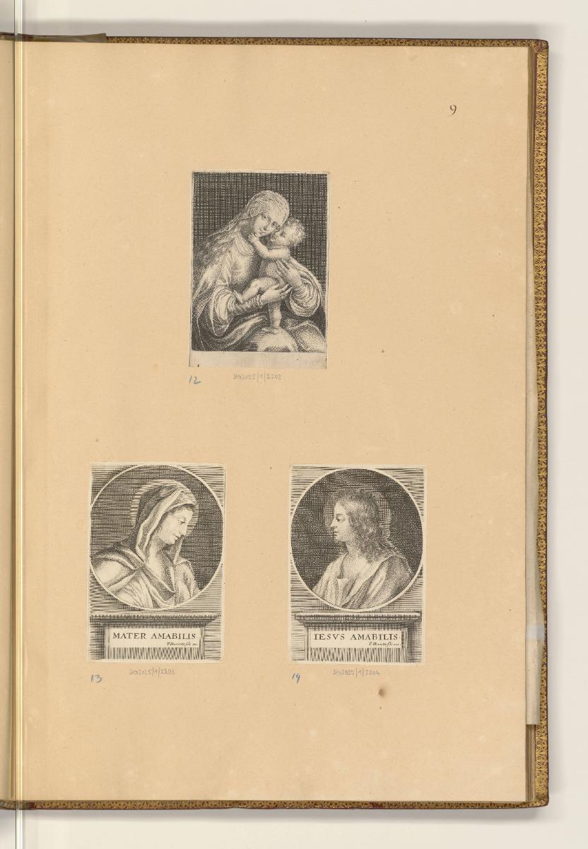 Kupferstiche von François Spierre, Maria; Christus, Inv. Nr.: HB25, HB25/9