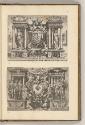 Druckgrafiken von Luca Ciamberlano, Camillo Cungi und Pietro Santo Bartoli, Allegorische Archit…