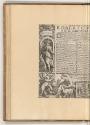 Druckgrafiken von Luca Ciamberlano, Camillo Cungi und Pietro Santo Bartoli, Thesenblatt mit Wid…