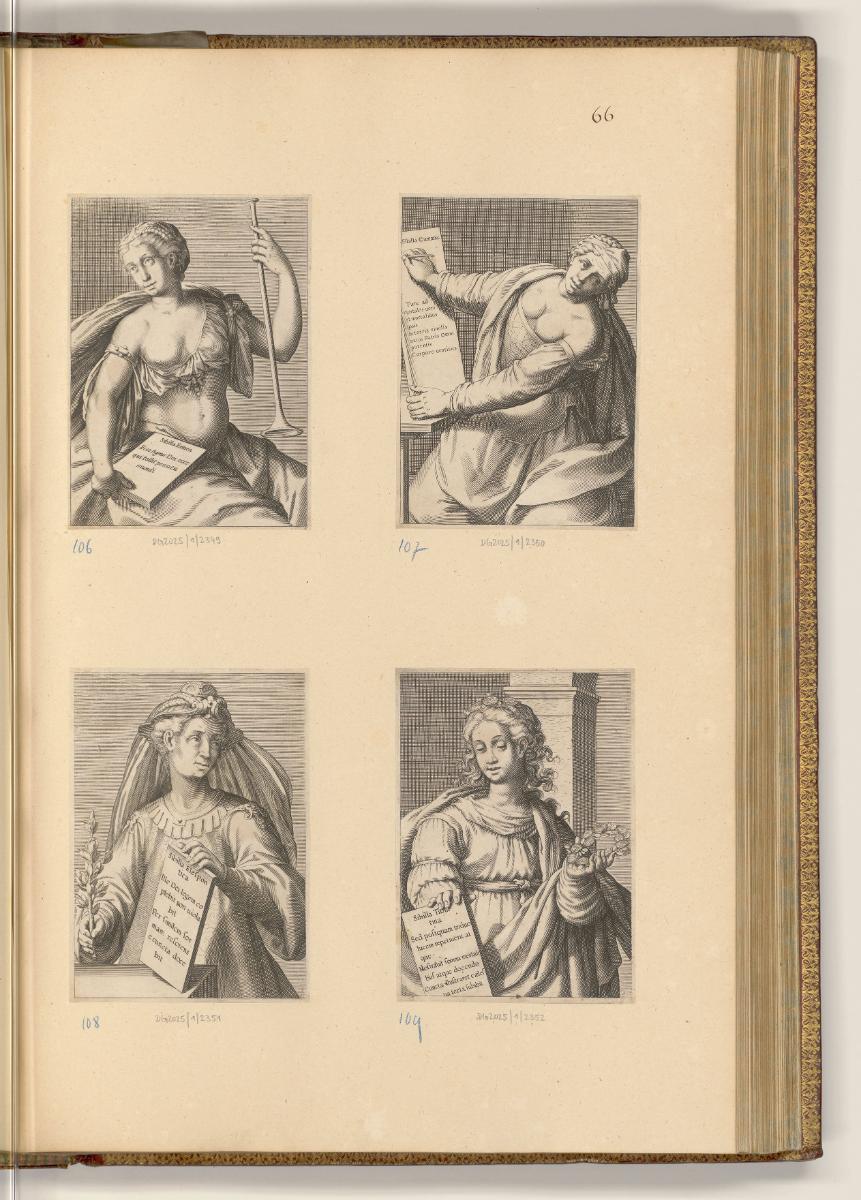 Druckgrafiken von Luca Ciamberlano, Camillo Cungi und Pietro Santo Bartoli, Diverse Sibyllen, I…