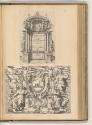 Druckgrafiken von Luca Ciamberlano, Camillo Cungi und Pietro Santo Bartoli, Frontispiz mit alle…