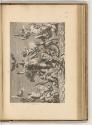 Druckgrafiken von Luca Ciamberlano, Camillo Cungi und Pietro Santo Bartoli, Allegorie mit Fluss…