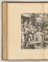 Druckgrafiken von Luca Ciamberlano, Camillo Cungi und Pietro Santo Bartoli, Allegorie mit thron…