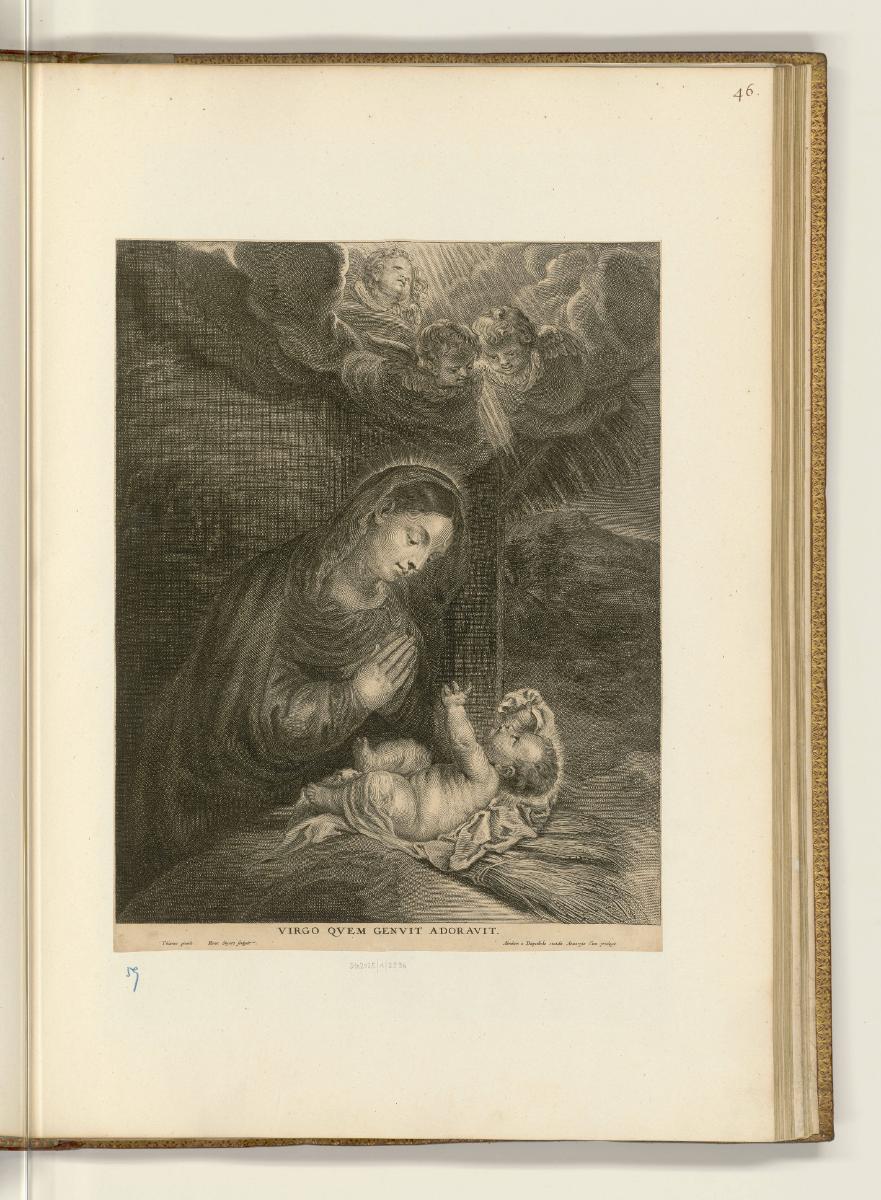 Druckgrafiken nach Tizian, Maria mit Kind, Inv. Nr.: HB27.1, HB27.1/46