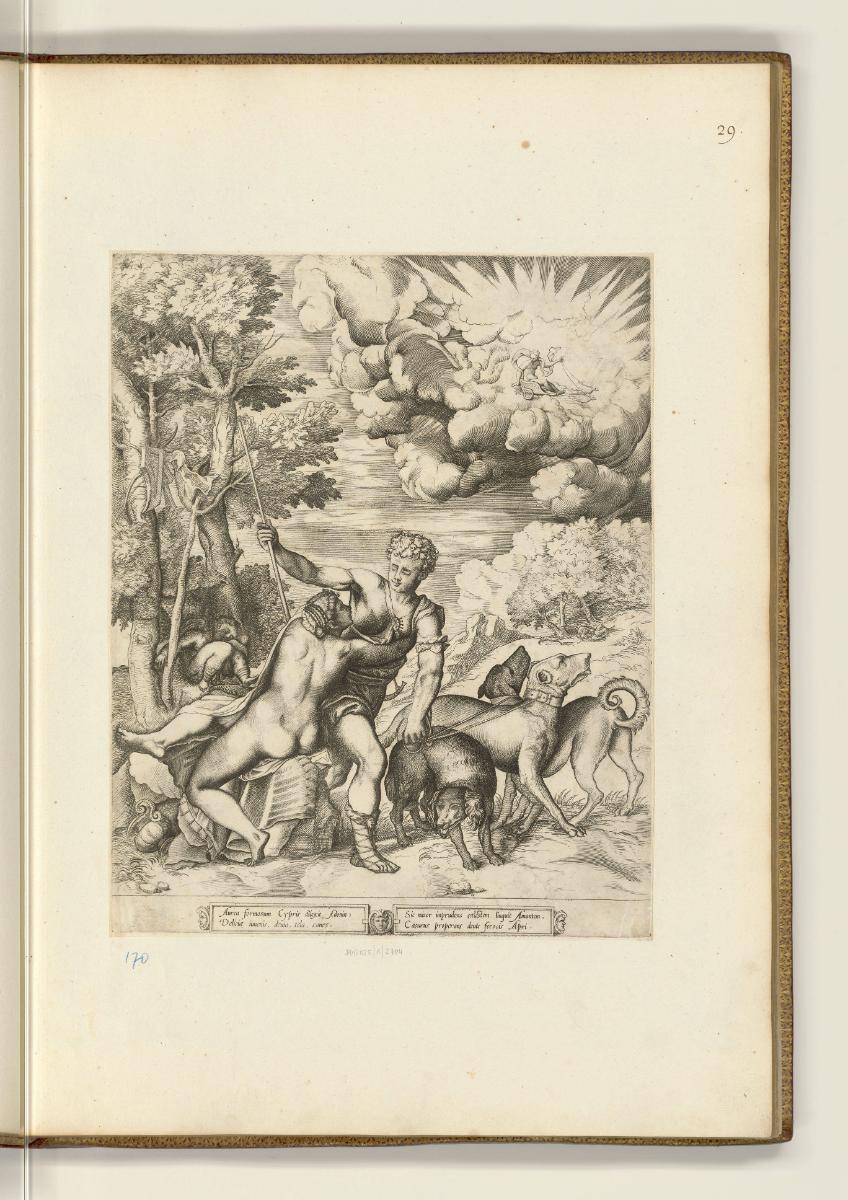 Druckgrafiken nach Tizian, Venus und Adonis, Inv. Nr.: HB27.2, HB27.2/29