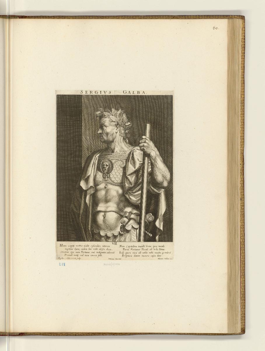 Druckgrafiken nach Tizian, Galba, Inv. Nr.: HB27.2, HB27.2/60