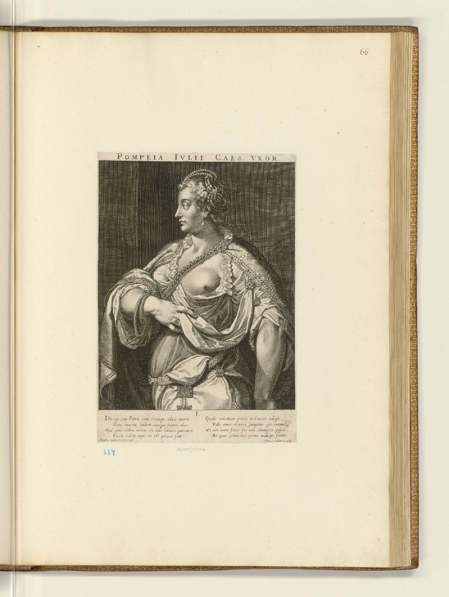 Druckgrafiken nach Tizian, Pompeia, Inv. Nr.: HB27.2, HB27.2/66