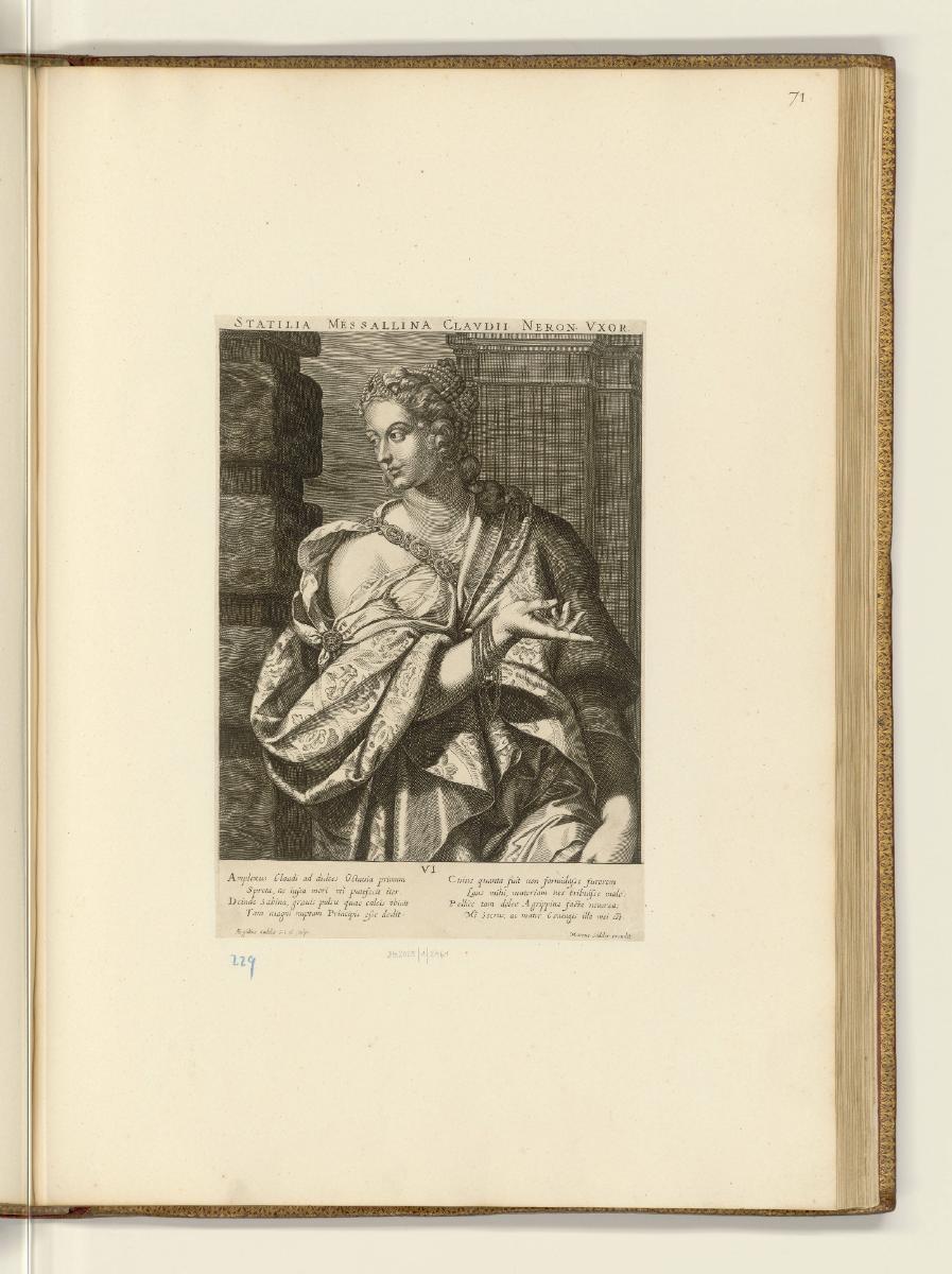 Druckgrafiken nach Tizian, Statilia Messalina, Inv. Nr.: HB27.2, HB27.2/71