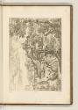 Druckgrafiken nach Tizian und Domenico Campagagnola, Flusslandschaft mit Fischern und Festung, …