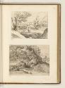 Druckgrafiken nach Tizian und Domenico Campagagnola, Landschaft mit Schafhirte; Berglandschaft …