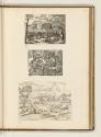 Druckgrafiken nach Tizian und Domenico Campagagnola, Landschaften; Reiterin mit Kind, Inv. Nr.:…