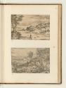 Druckgrafiken nach Tizian und Domenico Campagagnola, Landschaft mit Christus am See Genezareth;…