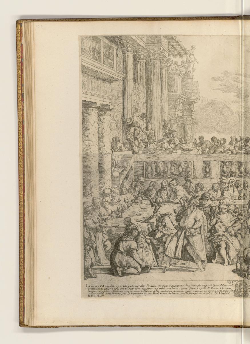 Druckgrafiken nach Paolo Veronese, Hochzeit zu Kana (linker Teil), Inv. Nr.: HB28, HB28/19/1