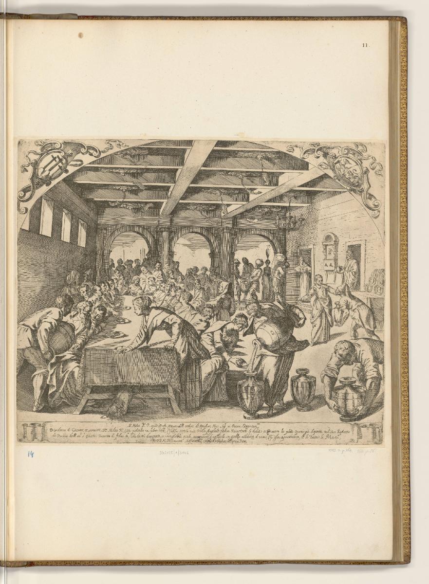 Druckgrafiken nach Jacopo Tintoretto, Hochzeit zu Kana, Inv. Nr.: HB28(1), HB28(1)/11