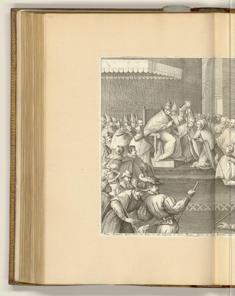 Druckgrafiken von und nach venezianischen Künstlern des 17. Jahrhunderts, Papst Alexander III. …