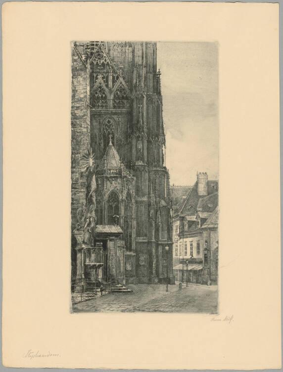 Anna Mik, "Stephansdom", Inv. Nr.: DG1907/141/8