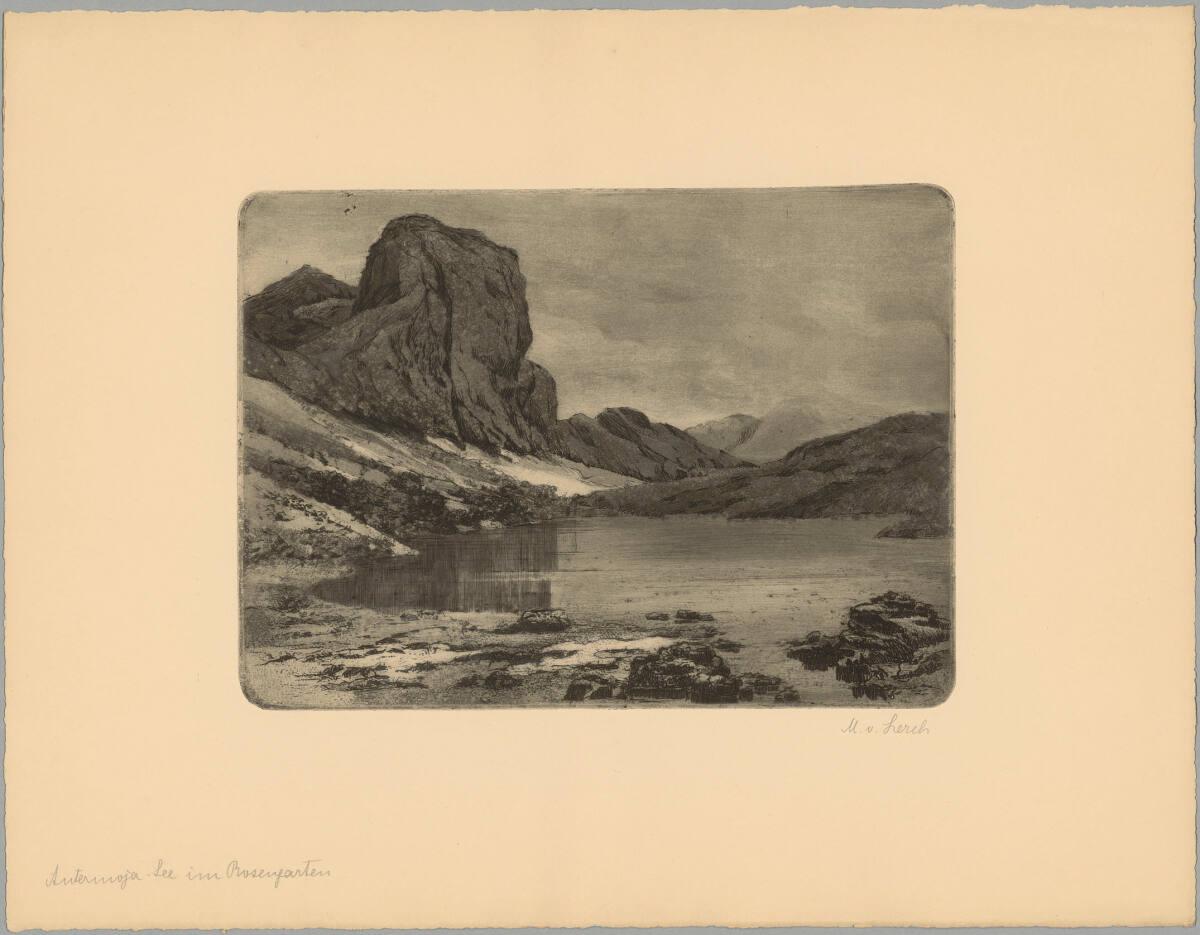 Magda von Lerch, "Antemojersee Rosengarten", Inv. Nr.: DG1911/722/2