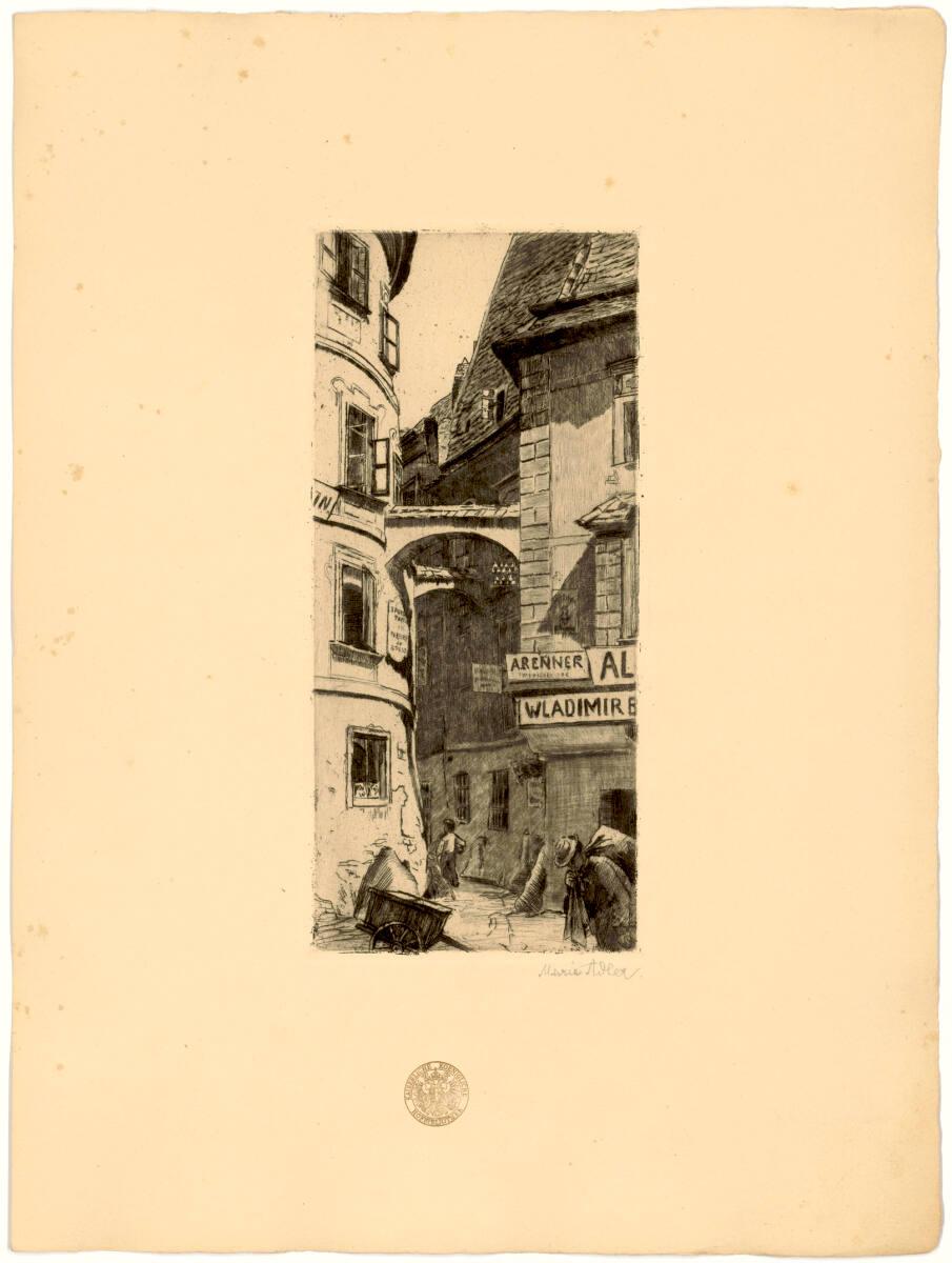 Marie Adler, "Griechengassl, Wien", Inv. Nr.: DG1905/794/1
