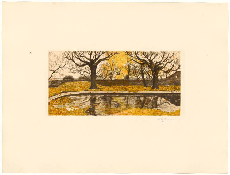 Lilly Steiner-Hoffmann, "Aus dem Stiftsgarten in Melk", Inv. Nr.: DG1905/794/9