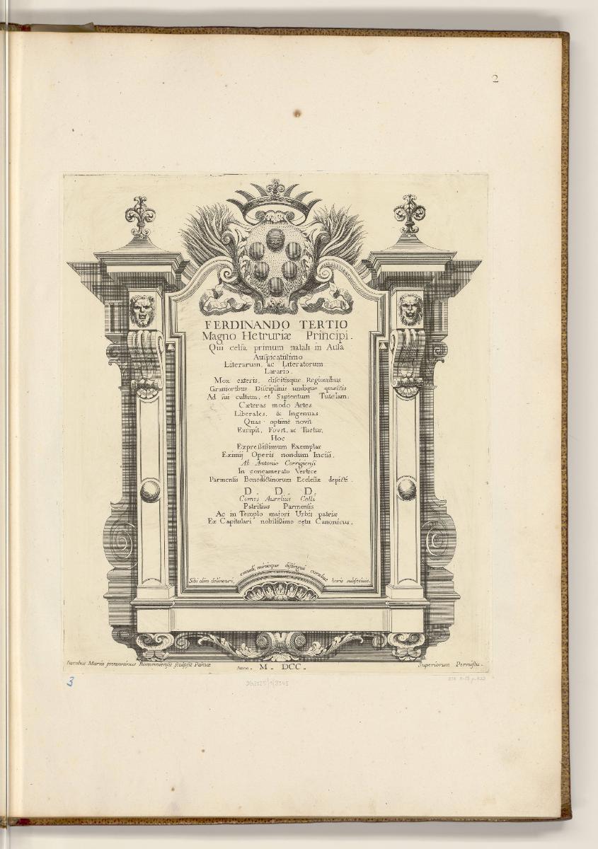Druckgrafiken nach Werken von Correggio, Frontispiz, Inv. Nr.: HB32.1, HB32.1/2