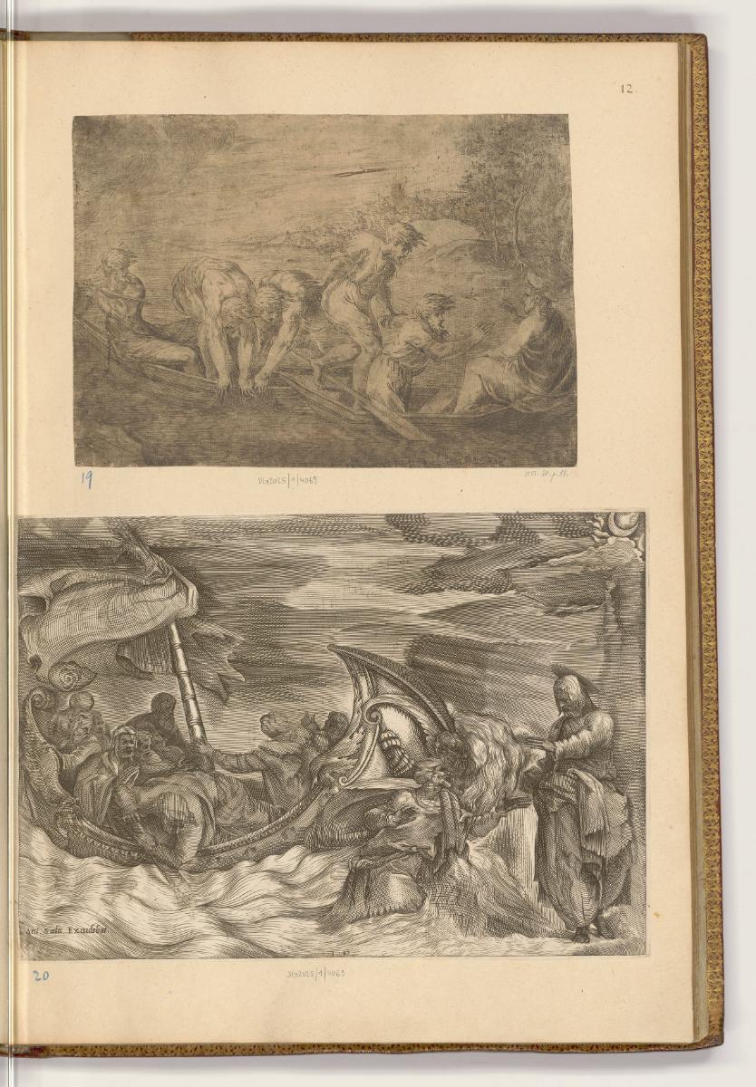 Druckgrafiken nach Werken von Parmigianino, Der wunderbare Fischzug, Inv. Nr.: HB33.1, HB33.1/1…
