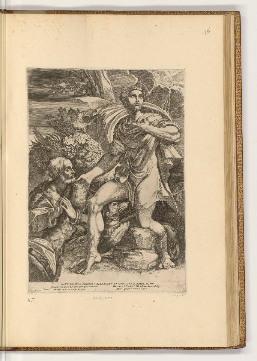 Druckgrafiken nach Werken von Parmigianino, Rochus von Montpellier, Inv. Nr.: HB33.1, HB33.1/46