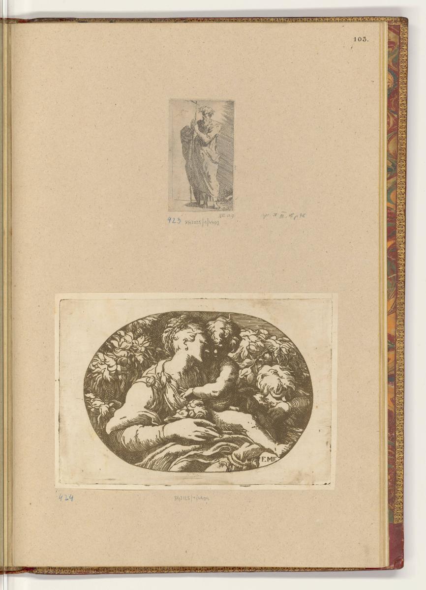 Druckgrafiken nach Werken von Parmigianino, Philippus; Maria mit Kind, Inv. Nr.: HB33.2, HB33.2…