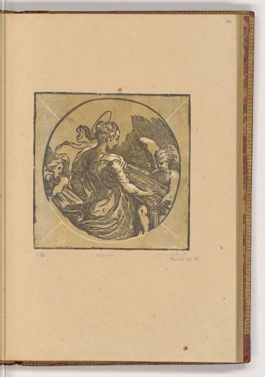 Druckgrafiken nach Werken von Parmigianino, Cäcilia von Rom, Inv. Nr.: HB33.2, HB33.2/30