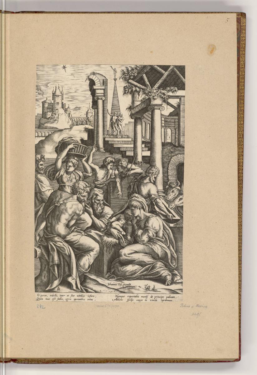Druckgrafiken nach Werken von Parmigianino, Anbetung der Hirten, Inv. Nr.: HB33.2, HB33.2/5
