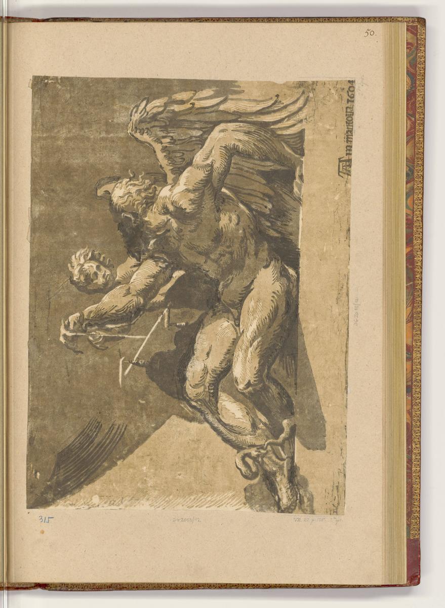 Druckgrafiken nach Werken von Parmigianino, Saturn, Inv. Nr.: HB33.2, HB33.2/50