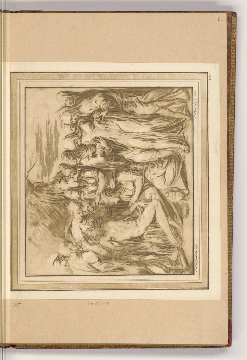 Druckgrafiken nach Werken von Parmigianino, Beweinung Christi, Inv. Nr.: HB33.2, HB33.2/8