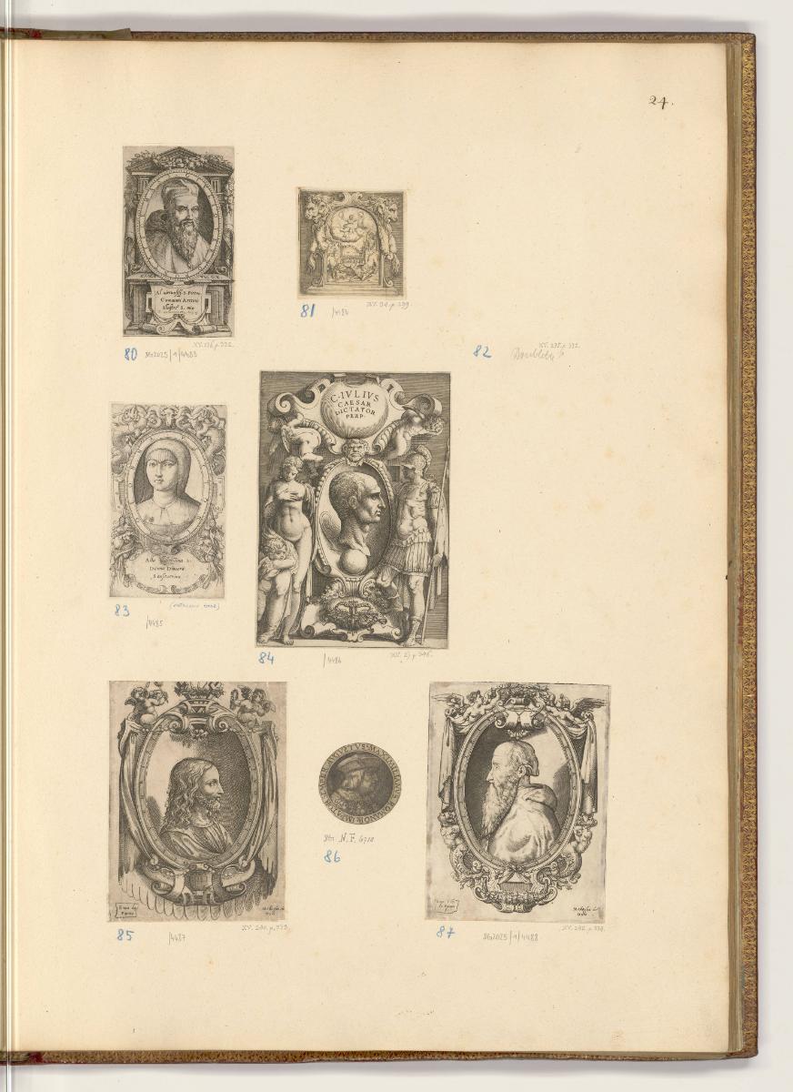 Druckgrafiken von Enea Vico, Diverse Porträts, Inv. Nr.: HB34, HB34/24