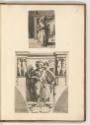 Druckgrafiken von Enea Vico, Alte Frau mit Spindel; Prophet Jesaja, Inv. Nr.: HB34, HB34/7