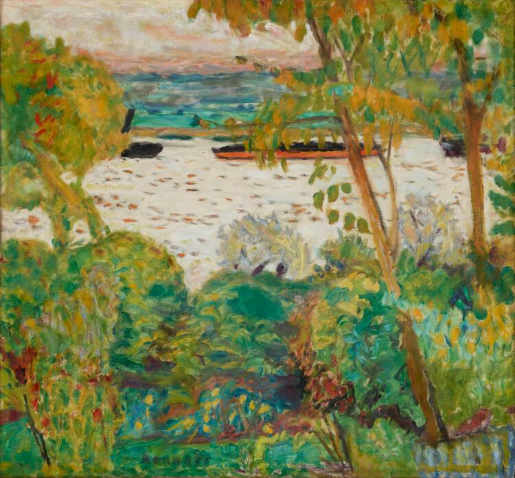 Pierre Bonnard, Schleppkahn bei Vernon, Inv. Nr.: GE15DL