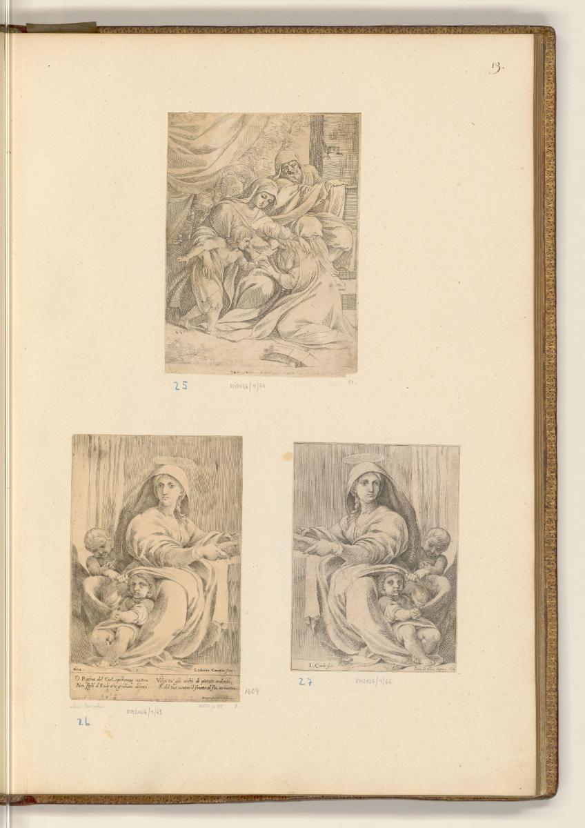 Druckgrafiken von und nach Ludovico und Annibale Carracci, Mystische Vermählung der Katharina v…