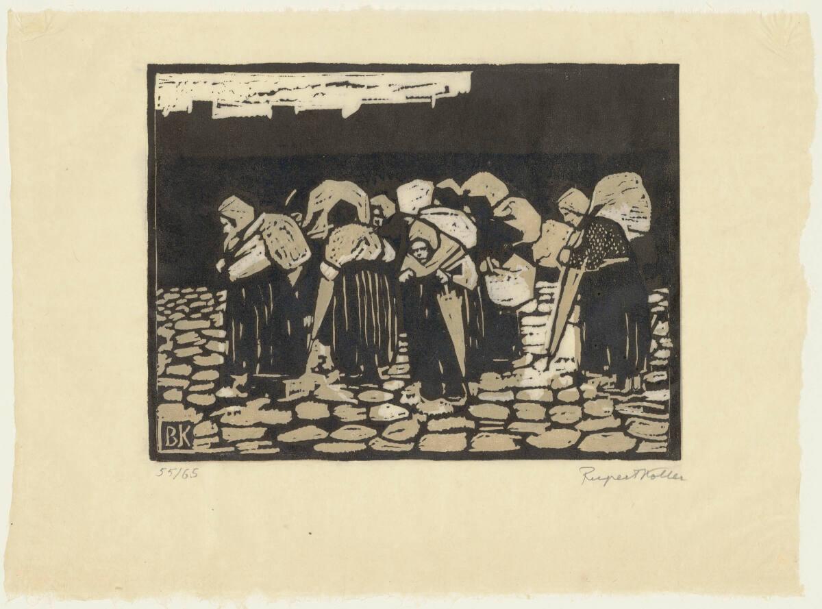 Broncia Koller-Pinell, Bäuerinnen auf dem Weg zur Stadt, Inv. Nr.: DG2026/8/3