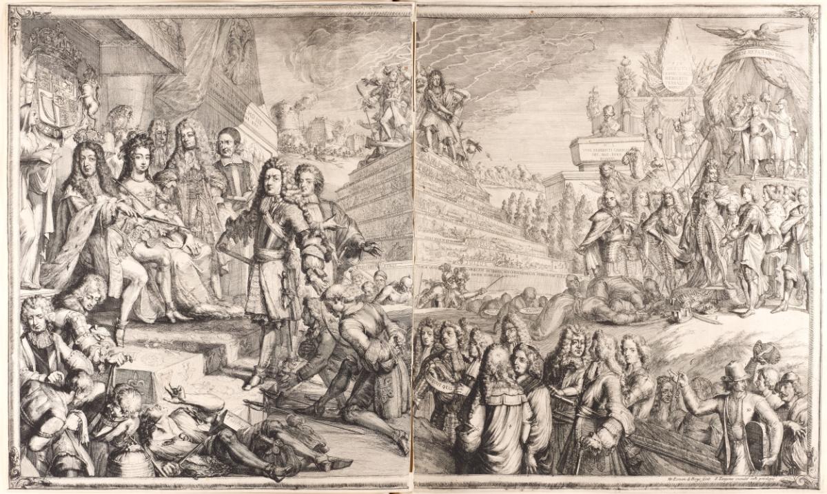 Allegorie auf die Geschehnisse auf das Jahr 1689 mit Wilhelm III., Inv. Nr.: H/III/43/21