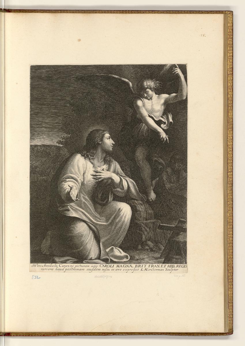 Druckgrafiken nach Annibale und Agostino Carracci, Christus am Ölberg, Inv. Nr.: HB36(3), HB36(…