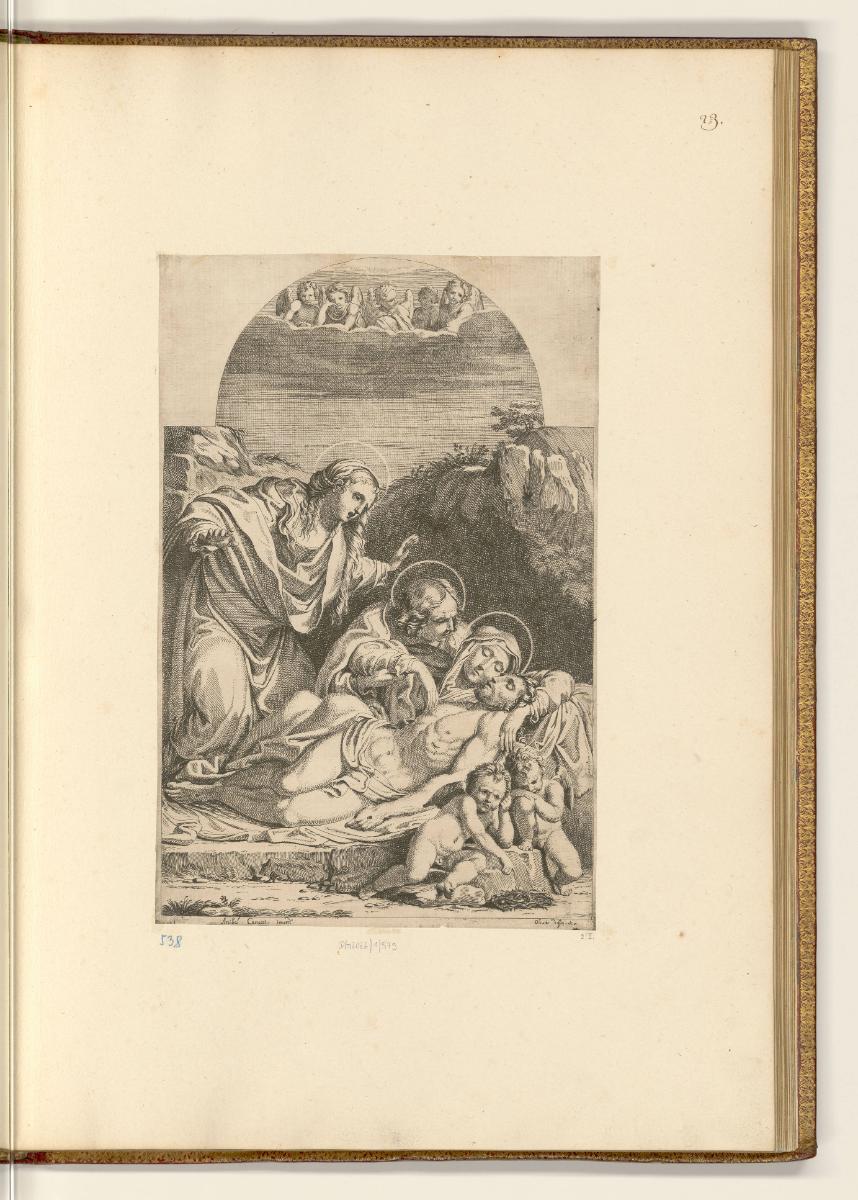 Druckgrafiken nach Annibale und Agostino Carracci, Beweinung Christi, Inv. Nr.: HB36(3), HB36(3…