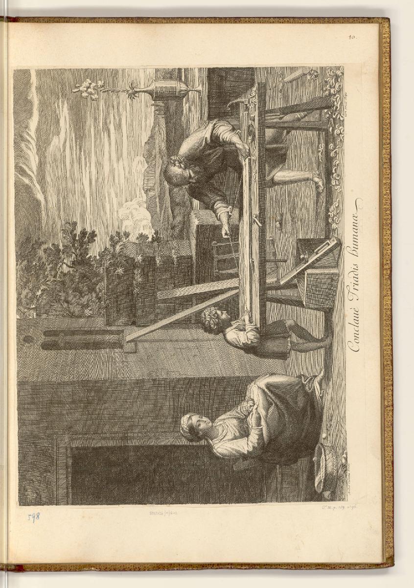 Druckgrafiken nach Werken von Annibale und Agostino Carracci, Heilige Familie bei der Arbeit, I…