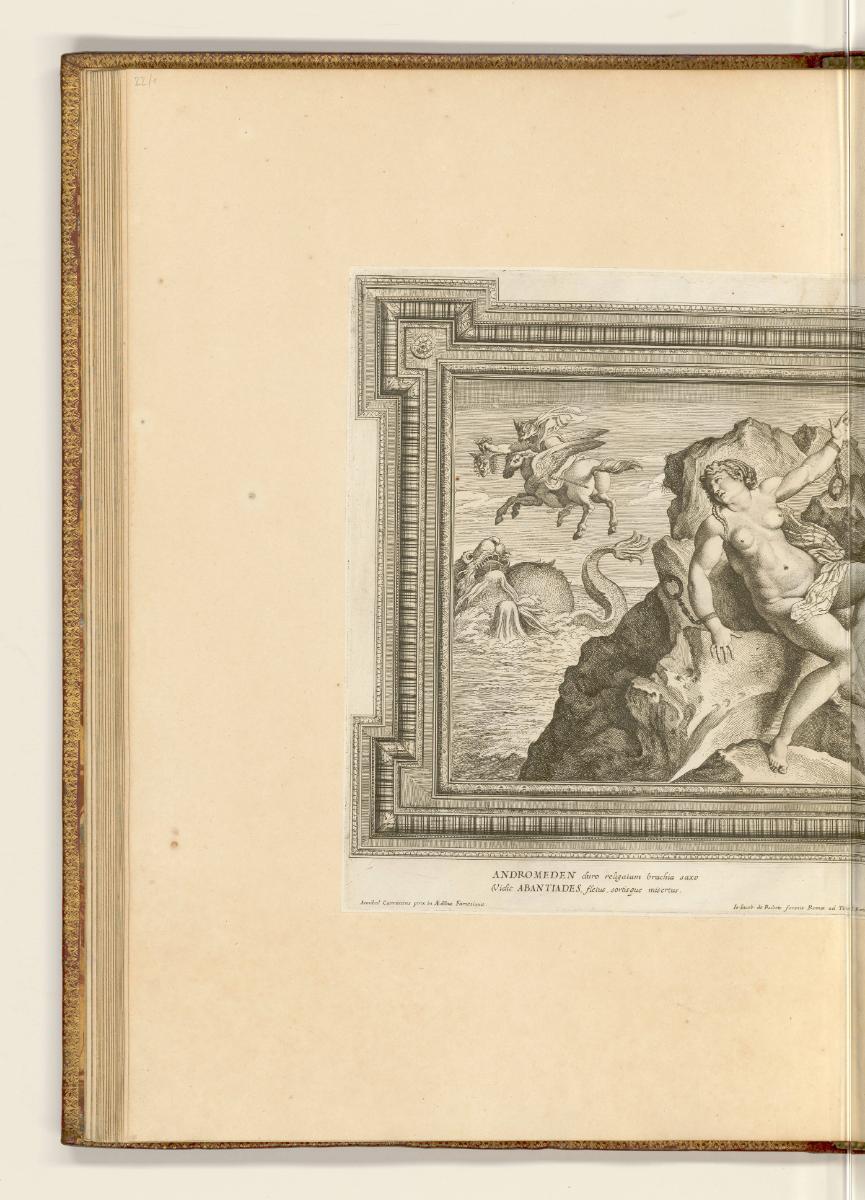 Druckgrafiken nach Fresken der Familie Carracci, Perseus und Andromeda (linker Teil), Inv. Nr.:…