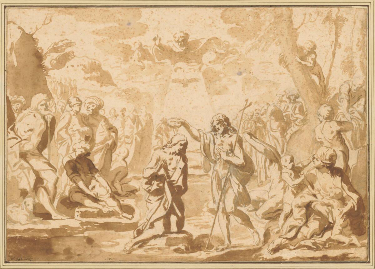 Elisabetta Sirani, Die Taufe Christi, Inv. Nr.: 2506