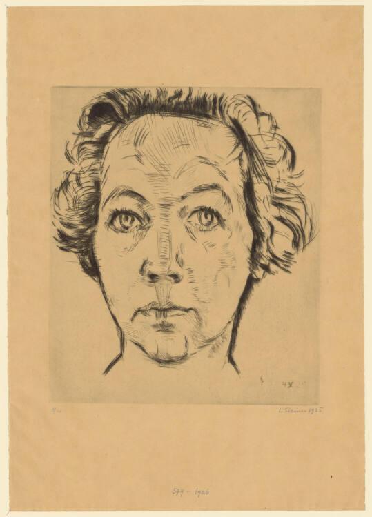 Lilly Steiner-Hoffmann, Selbstporträt, Inv. Nr.: DG1926/579