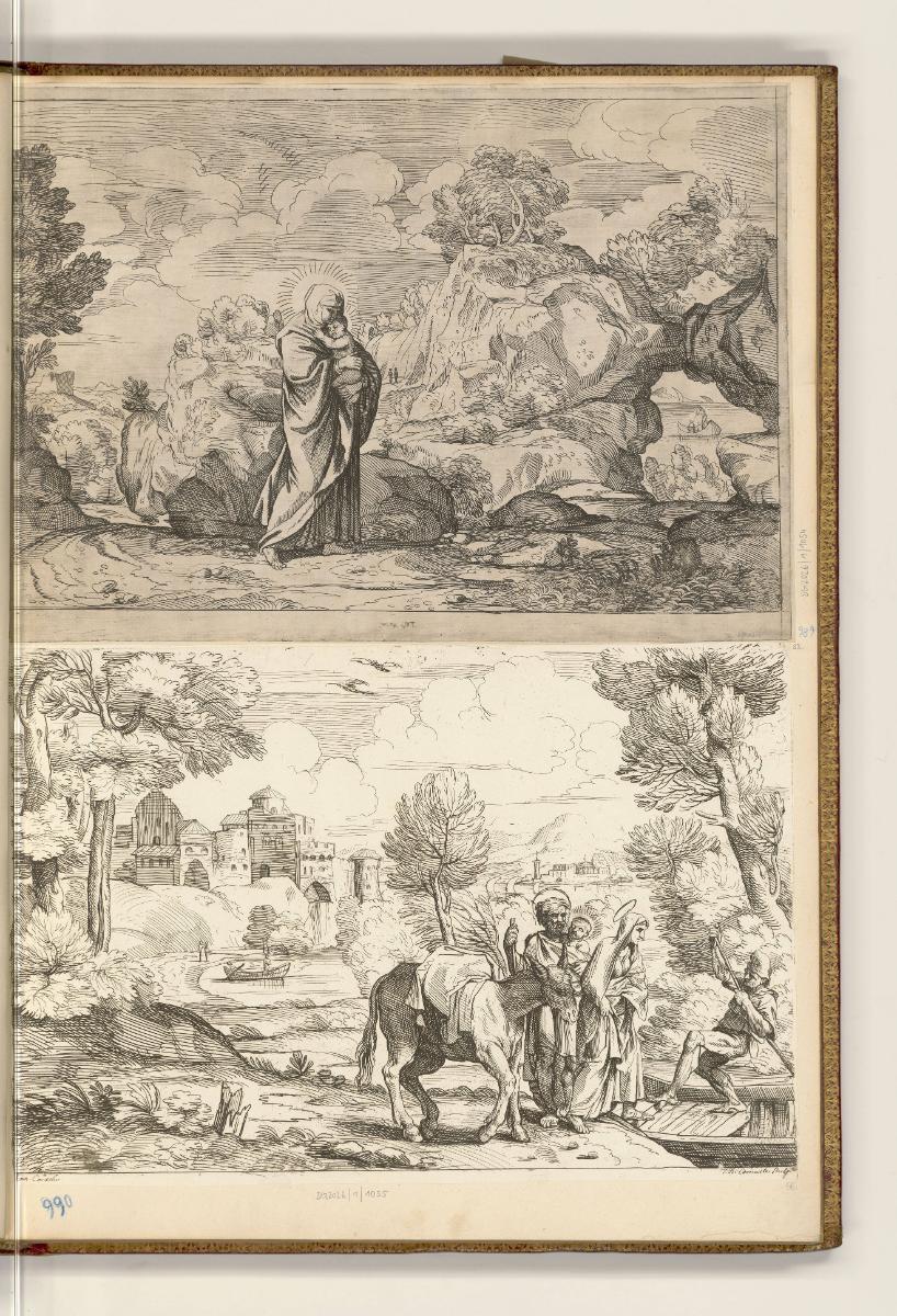 Landschft mit Maria und Kind; Landschaft mit Flucht nach Ägypten, Inv. Nr.: HB36(7)/5