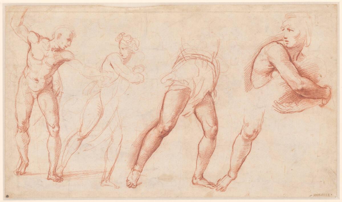 Studien für den "Bethlehemitischen Kindermord", Raphael, 1509–1510