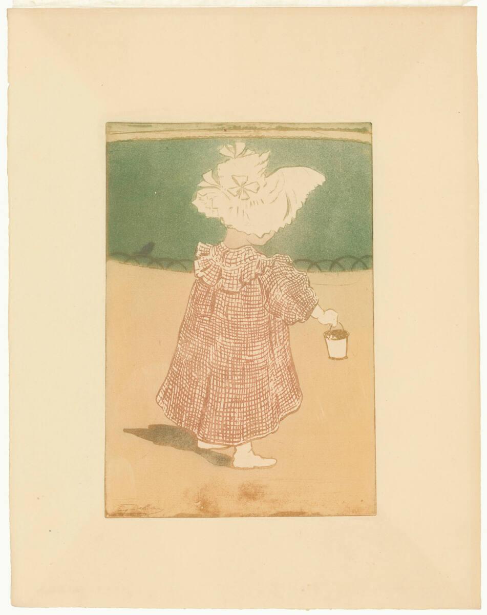Eugène Delâtre, Kleines Mädchen im Park, Inv. Nr.: DGNF6833/15