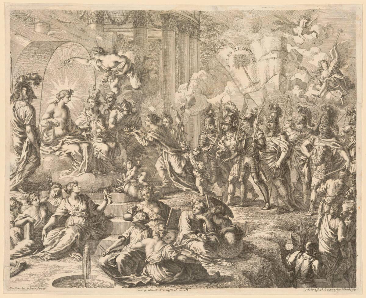 Johann Jakob von Sandrart, Allegorie der schönen Künste, Inv. Nr.: DG23275