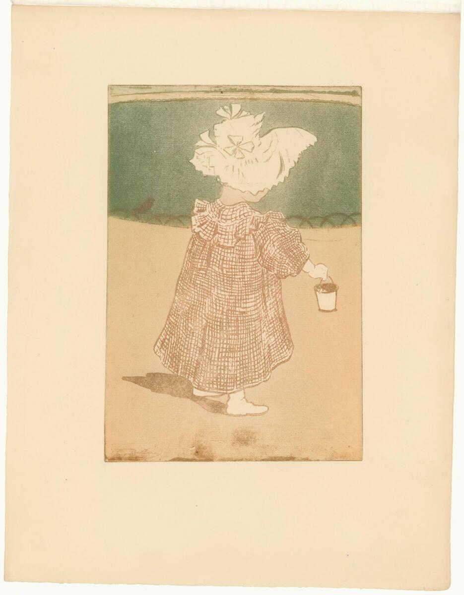 Eugène Delâtre, Kleines Mädchen im Park, Inv. Nr.: DGNF6193/9