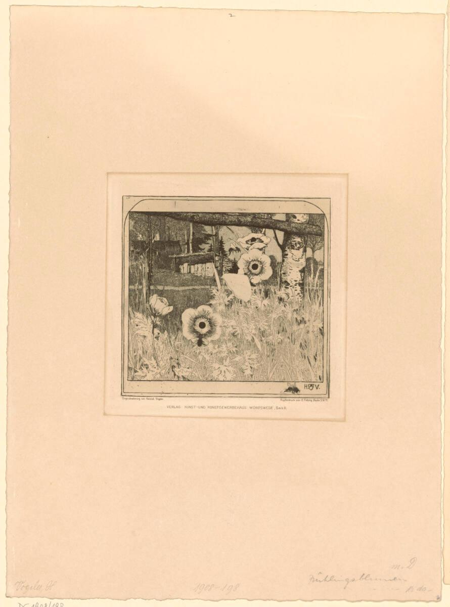 Heinrich Johann Vogeler, Frühlingsblumen, Inv. Nr.: DG1908/198