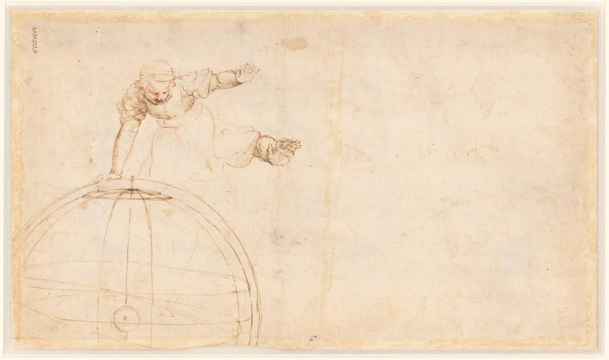 Astronomie (Studie für das Deckengemälde der "Astronomie", Stanza della Segnatura, Vatikan), Raphael, 1509–1510